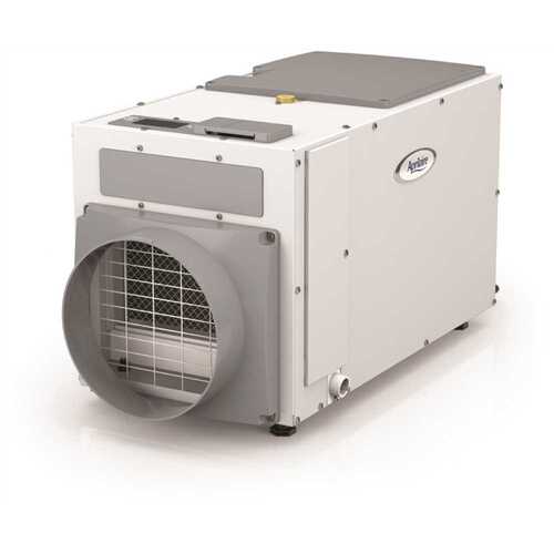 E100 100pt. 5500 sq.ft. Bucketless Dehumidifier in. Gray, Whole House, Basement, Crawlspace, ENERGY STAR Most Efficient