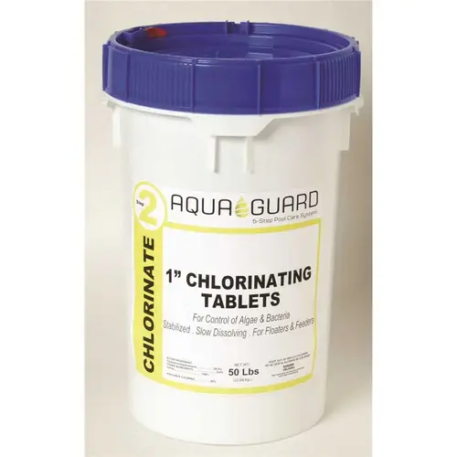 1 in 50 Lb Trichloro Chlorine Tablets