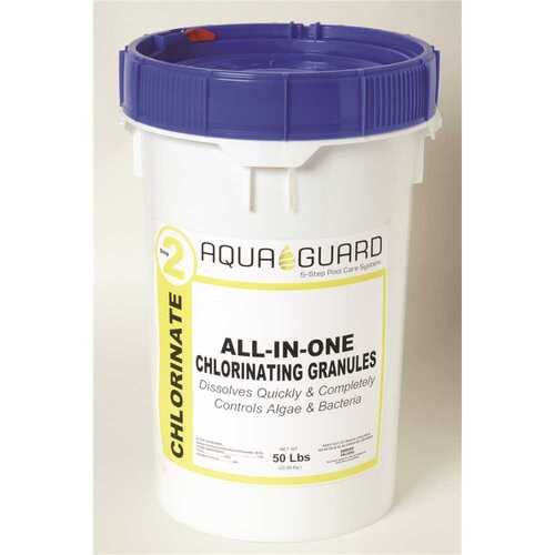 AQUAGUARD 26498847381 50 Lb Dichloro All-In-One Chlorine Granules