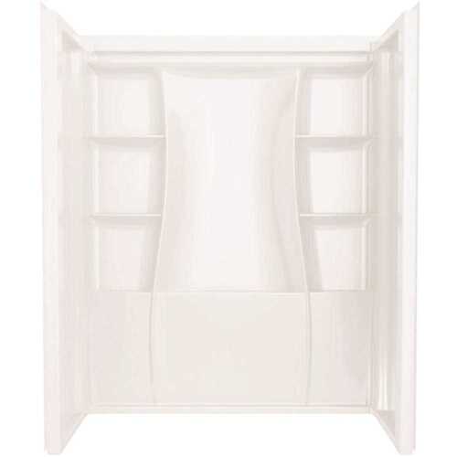 Classic 500 60 in. W x 73.25 in. H x 32 in. D Direct-to-Stud Alcove Shower Surrounds in High Gloss White