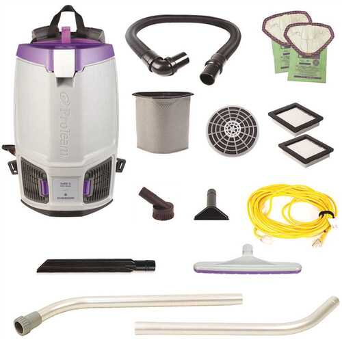 ProTeam 107697 GoFit 6,6 qt. with Xover Multi-Surface Wand Tool Kit 120 Volt Commercial Backpack