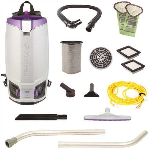 ProTeam 107689 GoFit 10,10 qt. with Xover Multi-Surface Wand Tool Kit 120 Volt Commercial Backpack