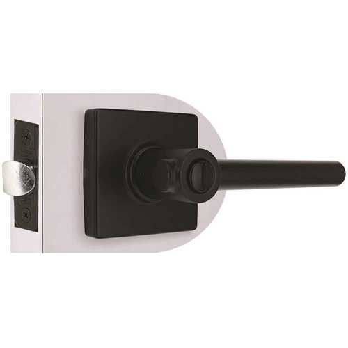 Shield Security LS2X901YA Modern Privacy Door Lever 2-3/8" and 2-3/4" Backset Grade 3 Matte Black