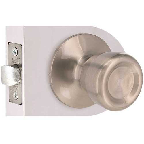 Shield Security TRX230BXCD6 Tulip Passage Hall/Closet Door Knob 2-3/8" and 2-3/4" Backset Grade 3 Satin Nickel