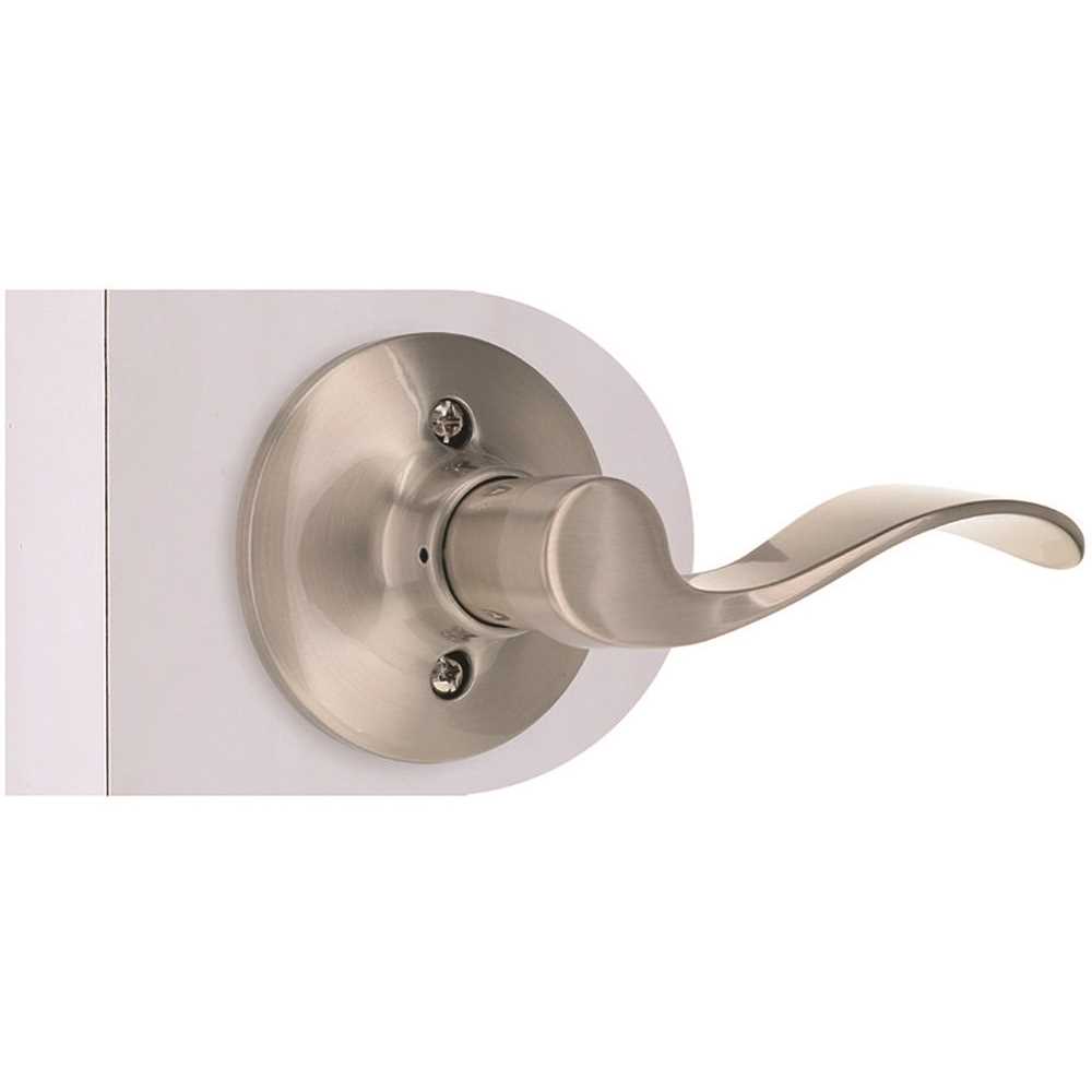 Shield Security LC2X204B Wave Dummy Door Lever Right Handed Satin Nickel