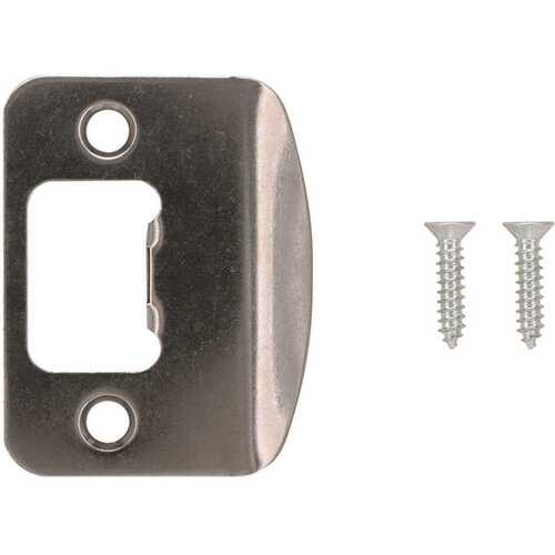 Shield Security VJS-C603 Replacement Strike Plate Satin Stainless Steel and Satin Chrome
