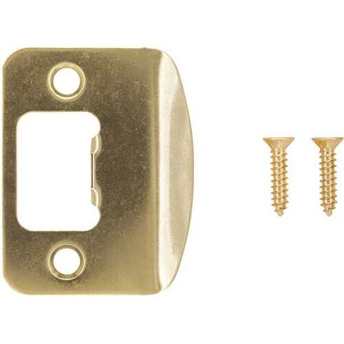 Shield Security VJS-C703 Replacement Strike Plate Bright Brass