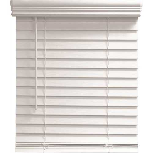 TruTouch 29x48" Cordless 2" Faux Wood Blind White