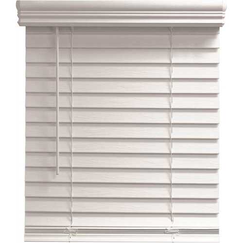 Champion 3019467100461-8 TruTouch 30x84 White Cordless 2faux Wood Blind
