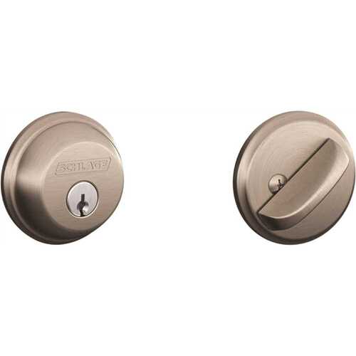 Heavy Duty Single Cylinder Deadbolt Satin NICKEL