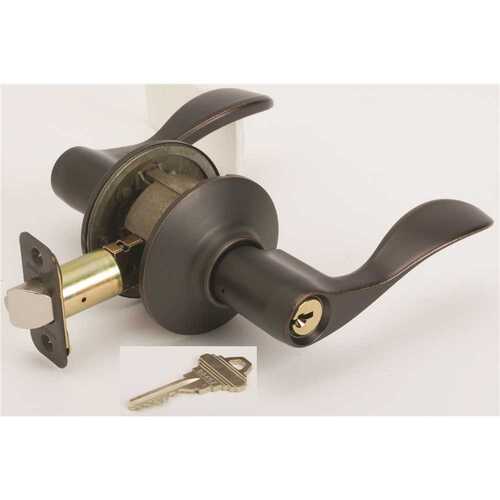 Accent Entry Lever, Aged Bronze