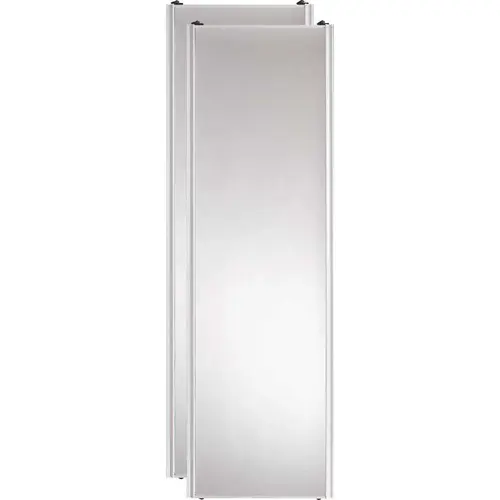 96" X 80" Silver Framed Mirror Wardrobe Door