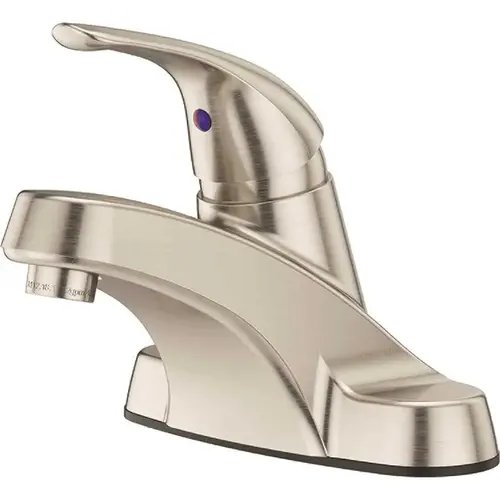 Series Lavatory Faucet Brushed Nickel Single Handle With Pop-Up