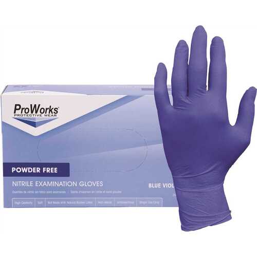 Medium Grape Nitrile Powder-Free Exam Gloves 3 Mil
