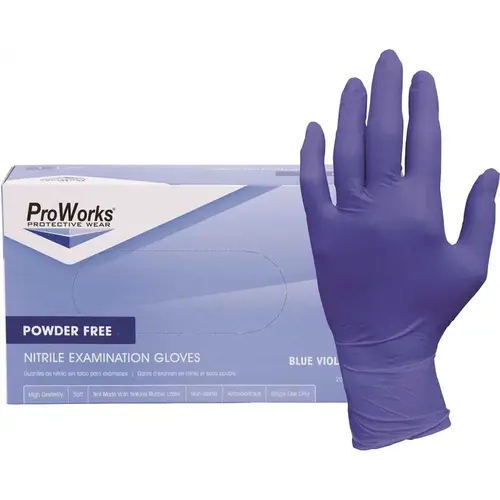 Extra Large Multi-Purpose Powder Free Grape Nitrile Exam Gloves Color/Finish Family