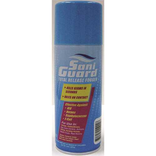 SANIGUARD SANITIZER FOGGER 8OZ AEROSOL Clear