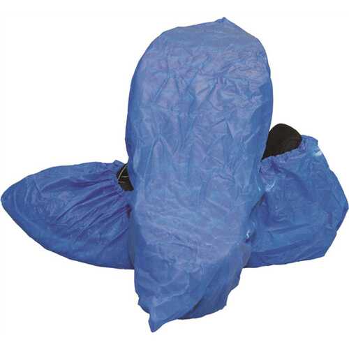THE SAFETY ZONE 324606278 CPE Shoe Cover Embossed, 16" Length, Blue, (3 ) 300/CS