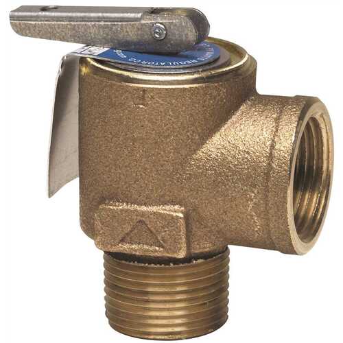 Boiler Pressure Relief Valve 3/4" FPT X 3/4" MPT Brass