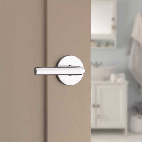 Milan Round Privacy Lever Bright Chrome