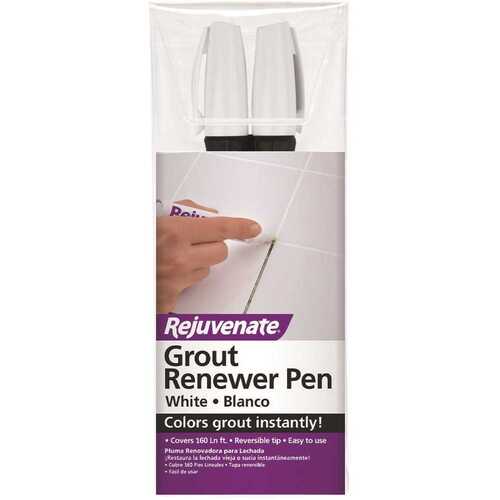 Rejuvenate White Grout Restorer Market Pens - pack of 12