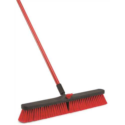 24 in. Multi-Surface Push Broom with Handle