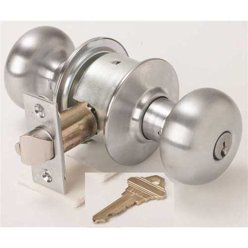 Plymouth Satin Chrome Residential Entry Lock