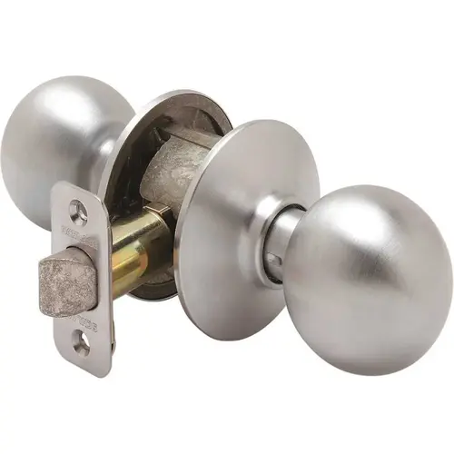 Orbit Passage Knob, Satin Chrome