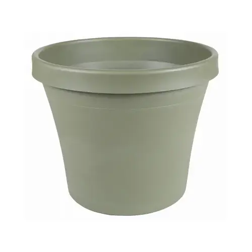 Planter Terrapot 5.5" H X 6" D Resin Traditional Thyme Green Thyme Green