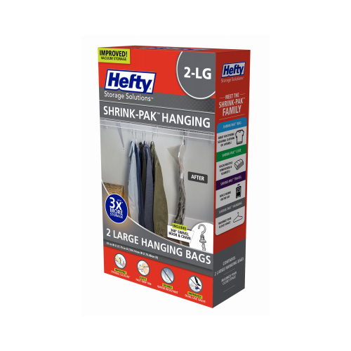 Hefty HFTPDQ70834633 Vacuum Cube Storage Bags Shrink-Pak Clear Clear