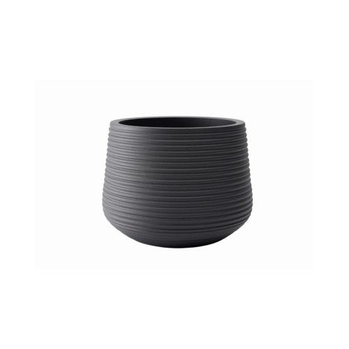4" BLK Groove Planter - pack of 4