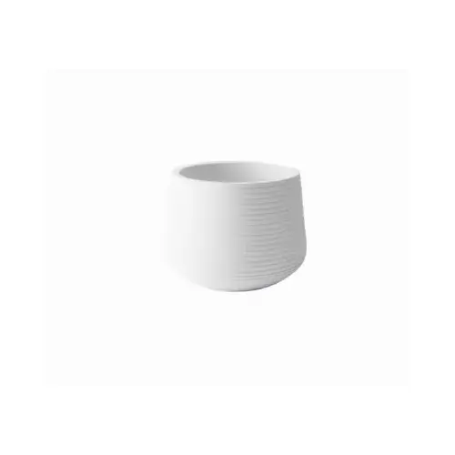 Avera Products AFM003045W 4" WHT Groove Planter White Cement