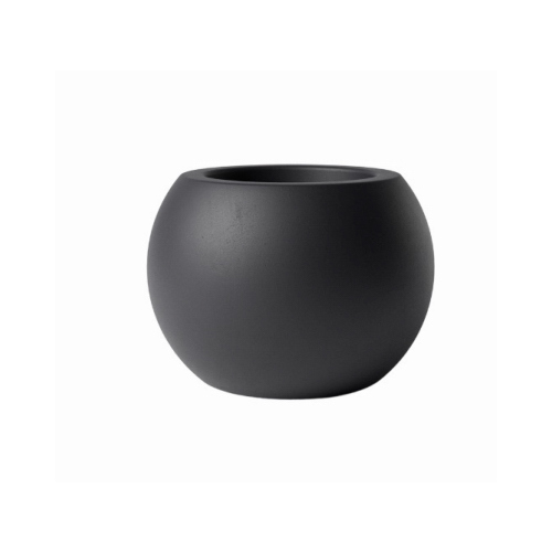 8" BLK Sphere Planter - pack of 2