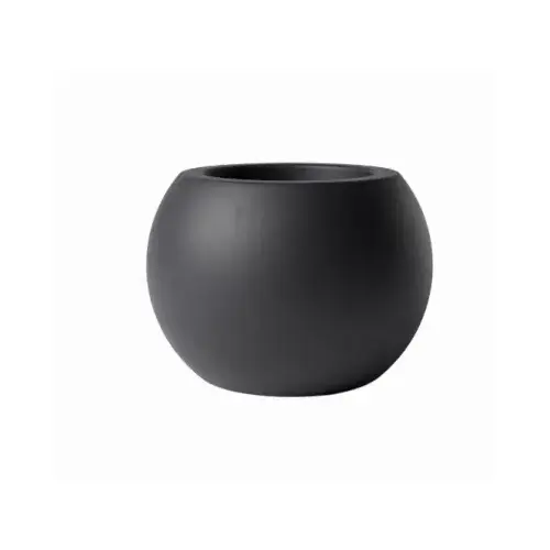 8" BLK Sphere Planter - pack of 2