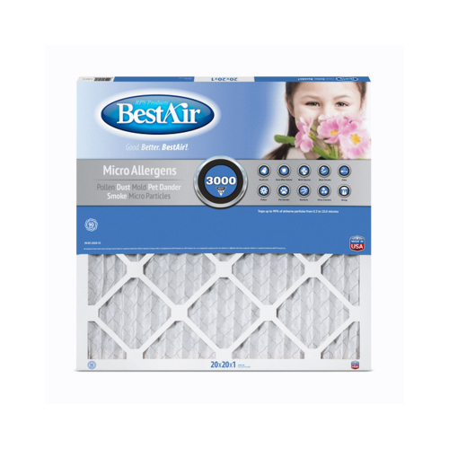 BestAir B1-2020-13-6 20x20 x 1 In. MERV13 Furnace Filter, 90 Days