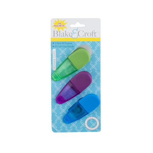 Bag Clips, Assorted Colors - pack of 3