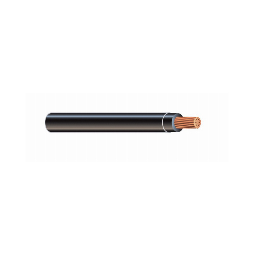 Copper Conductor 4 THHN Wire, Black, 600 Volts, 1000 Ft.