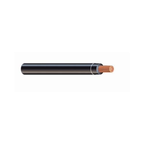 Copper Conductor 2 THHN Wire, Black, 600 Volts, 1000 Ft.