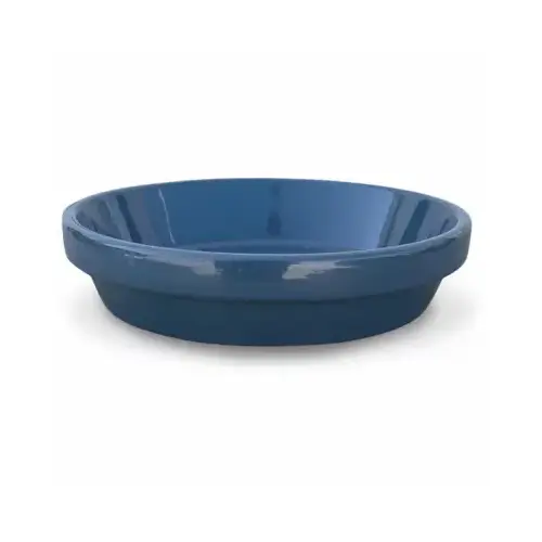 CERAMO PCSABX-4-SB Ceramic Planter Saucer, Slate Blue, 3.75 In.