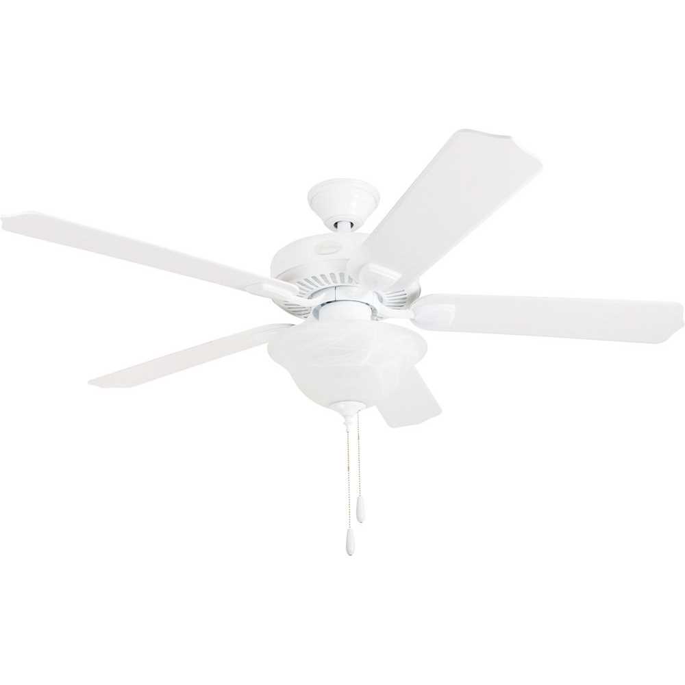 Seasons 32090 Quick Install 52 Inch Dual Mount Point Bonita Ceiling Fan, White