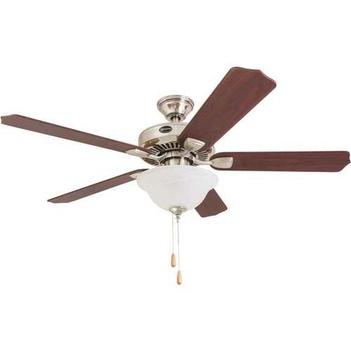 Quick Install 52 Inch, Mount Point Bonita Ceiling Fan, Brushed Nickel