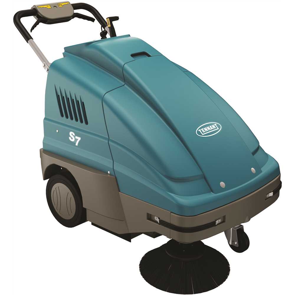 Tennant Company 1251272 S7 - 28 in Battery Walk-Behind Sweeper Teal