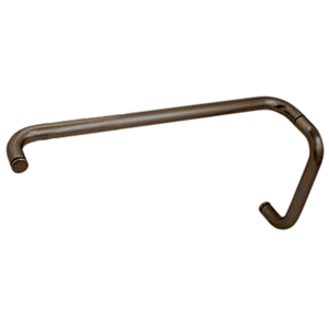 CRL BMNW8X180RB Oil Rubbed Bronze 8" Pull Handle and 18" Towel Bar BM Series Combination Without Metal Washers