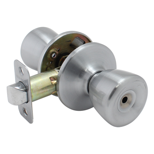 RITZ TUBULAR ENTRANCE LOCK Bright Brass