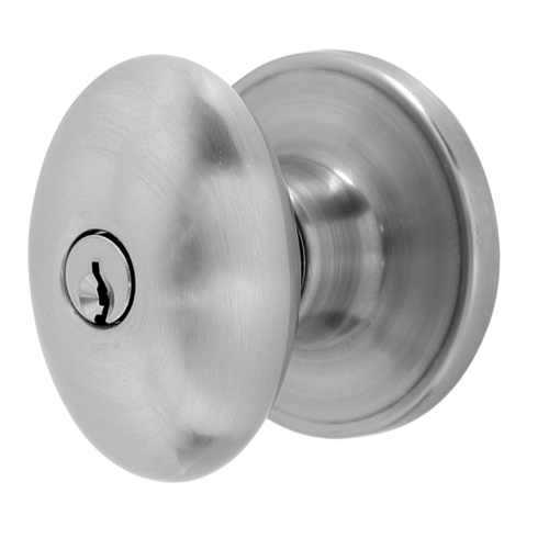 RES TUBULAR EGG KNOB, DUMMY Bright brass