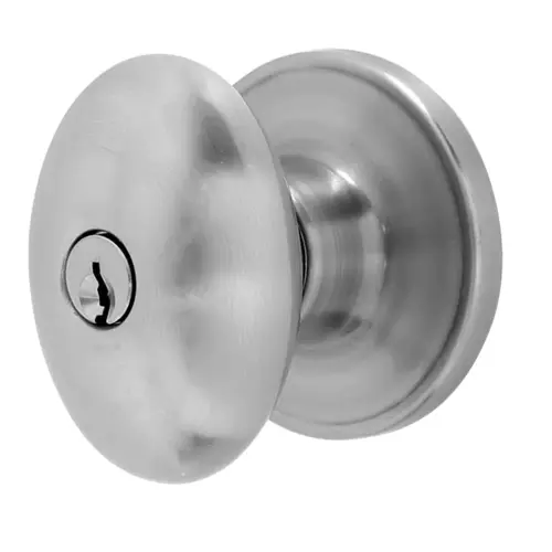 RES TUBULAR EGG KNOB PRIVACY Bright chromium plated