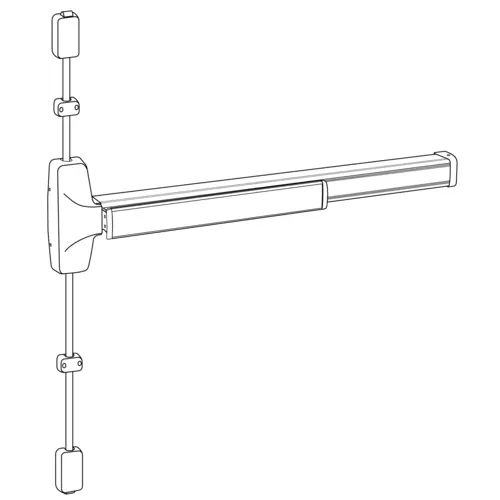 ADA SURFACE VERTICAL ROD 36"X Satin Stainless Steel