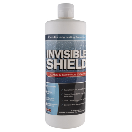 Invisible Shield Glass and Surface Coating for Shower Glass, Wall Tiles, Mirrors, Windshields, and Solar Panels - 32 oz