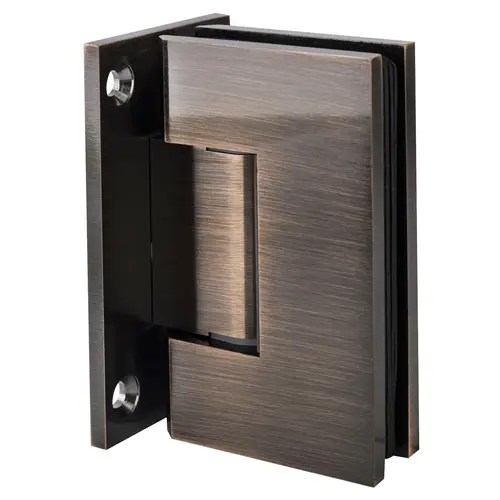 Brixwell H-GTWA-FP-AB Adjustable Designer Series Wall Mount Hinge With Full Back Plate Antique Brass
