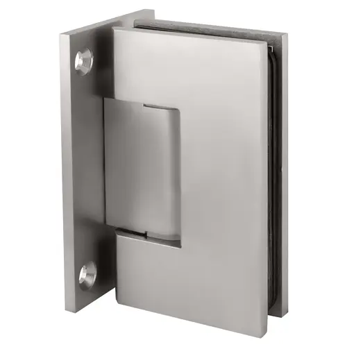 Brixwell H-GTWA-FP-SA Adjustable Designer Series Wall Mount Hinge With Full Back Plate Satine