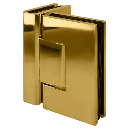 Brixwell H90GTGLB Designer Series Glass To Glass Door Hinge 90 Degree Lifetime Brass